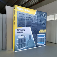 Structure en aluminium portable, imperméable, écologique, recyclable, avec design personnalisé pour salons professionnels et expositions, en tissu Oxford 600D avec bordure en silicone