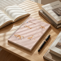 Cuaderno Espiral con Diseño de Animales Kawaii, Cuaderno Espiral de Tapa Dura B5, Cuaderno Espiral de Tapa Dura Personalizado al por Mayor