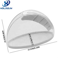 Ensemble de couteaux de chef haut de gamme en acier inoxydable plaqué titane doré, 6 pièces, avec manche ergonomique en caoutchouc et plastique et bloc de rangement