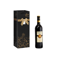 Sacs cadeaux pour vin en papier kraft écologique classiques de luxe avec logo personnalisé - Durables et recyclables