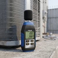 Sonometre portable, mesureur de niveau sonore, mesureur de décibels, rétroéclairage LCD pour la mesure des unités intérieures et extérieures