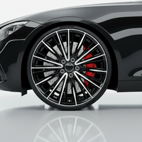 Nouvelle jante en alliage d'aluminium usiné multi-rayons 18X8.0, finition noir brillant, PCD 114.3 ET+35, adaptable universellement pour Alphard