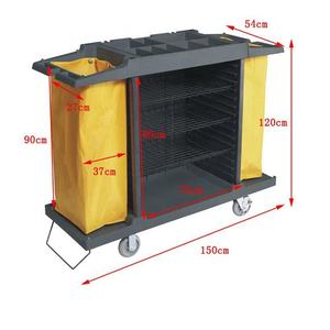 Carrito <span class=keywords><strong>de</strong></span> <span class=keywords><strong>limpieza</strong></span> con dos ruedas <span class=keywords><strong>de</strong></span> freno para <span class=keywords><strong>limpieza</strong></span> del hogar, carrito con superficie <span class=keywords><strong>de</strong></span> diseño silencioso, fácil <span class=keywords><strong>de</strong></span> limpiar, para restaurante - Product Image 1