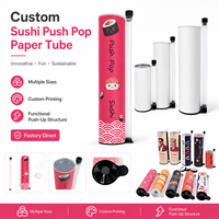 Contenedor Push Pop para Sushi al por Mayor, 50mm 60mm, Suministro B2B a Granel