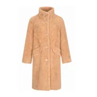 माओ माओ फर नई डिजाइन ढीला आकार कश्मीरी कोट सर्दियों महिलाओं गर्म फैशन बेल्ट कोट वृहदाकार Hooded लंबी ऊन कोट फॉक्स विंटेज