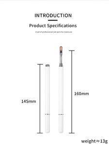 Ensemble de pinceaux magnétiques GUYO 2026 blanc pur pour nail <span class=keywords><strong>art</strong></span> – Pinceaux liner, peinture, estompage et à motifs pour gel UV - Product Image 2