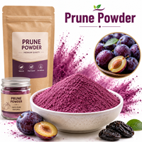 Poudre de pruneaux aromatisée aux fruits Longbio, poudre de pruneaux noirs sucrés séchés pour les boissons