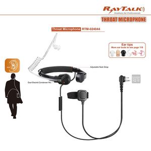 RA microfone laríngeo flexível com 3,5 milímetros Interface Walkie-talkie <span class=keywords><strong>Headset</strong></span> Wraps em torno do pescoço para vibrações na garganta - Product Image 3