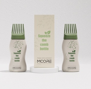 Trident <span class=keywords><strong>bittle</strong></span> 50 ml 150 ml bouteille à presser 270 ml teinture cheveux liquide conteneur 3 ste salon emballage peigne bouteilles en plastique - Product Image 3