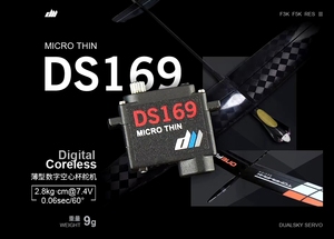 DUALSKY DS169 9g <span class=keywords><strong>Mini</strong></span> Servo Ultra-Fin en Plastique et Métal pour <span class=keywords><strong>Aileron</strong></span> F3K F5K Planeur Avion RC ServoFXB - Product Image 6