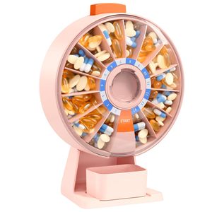 Boîte organisateur de pilules Daviky A276, distributeur de pilules de grande capacité pour 14 jours avec un design facile à presser pour les médicaments et les vitamines - Product Image 1