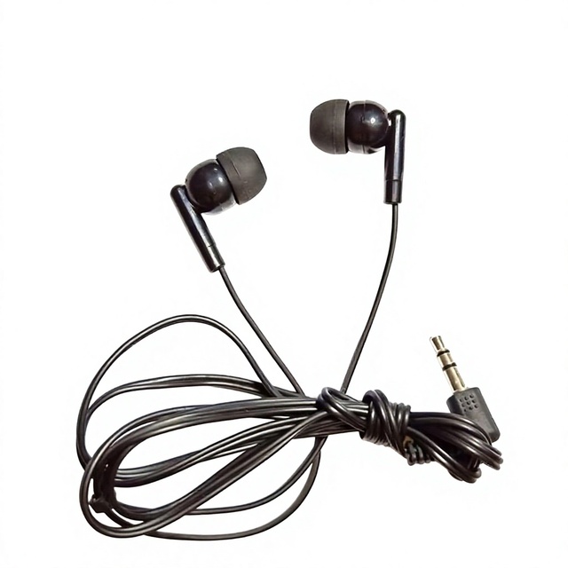 Disposable 3.5mm Wired Earphones for Airline Aviation Low Price Promotional Tour Guide Earbuds