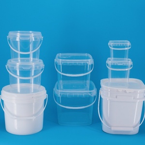 300ml 500ml 1L 2L 3L 5L clair Transparent de qualité alimentaire PP <span class=keywords><strong>plastique</strong></span> carré seau alimentaire collations bonbons pop-corn Cookie barils <span class=keywords><strong>avec</strong></span> <span class=keywords><strong>couvercle</strong></span> - Product Image 2