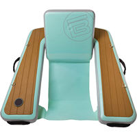 Chaise longue flottante gonflable avec porte-gobelet, hamac aquatique portable pour piscine, lac, plage, détente