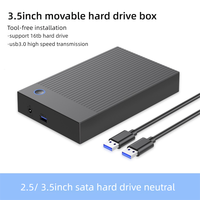 Caja de Disco de Estado Sólido de Fábrica, USB 3.0, 3.5 Pulgadas, SATA, Carcasa para Disco Duro Móvil, para Computadora Portátil y de Escritorio
