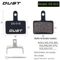 Plaquettes de frein à disque hydraulique semi-métalliques pour vélo de montagne VTT, 1 paire, compatibles XT XTR M315 SRAM Avid BB5 BB7 E1 E3