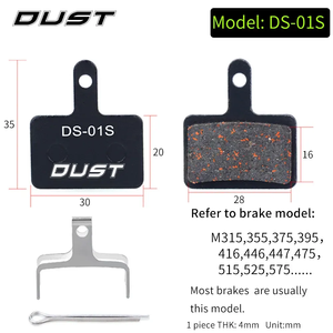 ผ้าเบรกไฮดรอลิกกึ่งโลหะสำหรับจักรยานเสือภูเขา 1 คู่ สำหรับ XT XTR M315 SRAM <span class=keywords><strong>Avid</strong></span> BB5 BB7 E1 E3 - Product Image 5