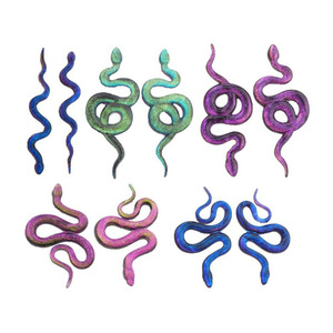 YS orecchini a forma di serpente con stampo in resina testa di serpente stampo morbido spesso Non deformabile e riutilizzabile estremamente resistente - Product Image 3