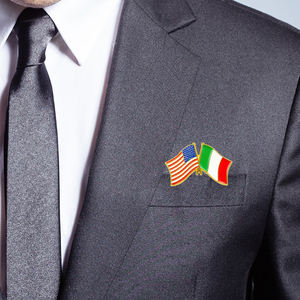 Perno bandiera dell'amicizia in lega di zinco incisione promozionale in metallo artigianato Arabia magnetica duro smalto morbido spilla con spillo - Product Image 6