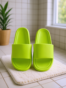 Ciabatte EVA Verde Fluorescente da Donna, Scarpe Estive da Interno, Taglia 36-41, Suola 15MM - Product Image 2