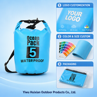 Sac à dos étanche flottant en PVC 500D avec logo personnalisé pour kayak, rafting, bateau, randonnée, plein air