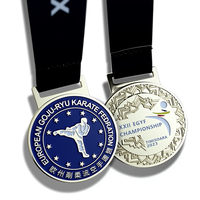 Fabricant Vente en gros de médailles en alliage de zinc pour la lutte karaté Kung Fu Arts martiaux BJJ Judo Taekwondo-Metal Crafts
