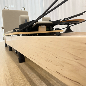 Máquina Reformer Plegable de <span class=keywords><strong>Pilates</strong></span> y Yoga de Madera de Arce Duradera con Cajón, Equipo de <span class=keywords><strong>Pilates</strong></span> Plegable con Garantía de Calidad - Product Image 4