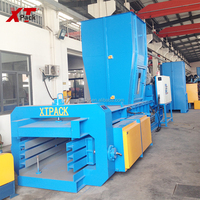 Presse à balles hydraulique entièrement automatique de taille moyenne XTPACK, machine d'emballage à cyclone pour compresser les papiers/cartons usagés, haute performance