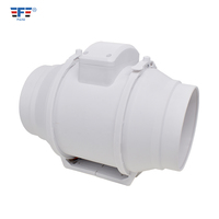 Extracteur d'air de ventilation à flux mixte super silencieux Ventilateur de conduit en ligne d'échappement anti-retour
