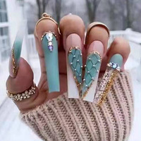 Vente chaude 24 pièces personnalisé ABS acrylique ongles artificiels noir français blanc papillon presse sur les ongles avec un design ovale moyen