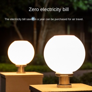 Lampe moderne à LED à énergie solaire pour la porte principale de la maison, du jardin et de l'extérieur Lampe murale à pilier étanche Prix d'usine - Product Image 6