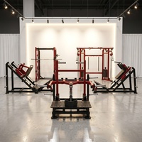 Machine à Squat à Charge Libre Professionnelle en Acier pour Entraînement de la Force Musculaire des Jambes, des Cuisses et des Fessiers