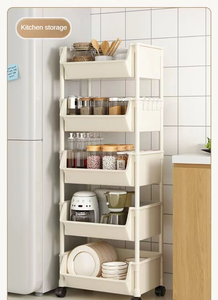 Scaffali Organizzatori Multilivello per Cucina, Scaffali per Microonde, Organizzatore Mobile per Pentole da Soggiorno - Product Image 3