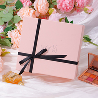 Boîte cadeau Saint-Valentin, boîte cadeau d'anniversaire rose créative avec nœud, boîte à dragées de mariage, boîte d'emballage avec couvercle et base en gros