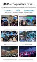 Nouvelle expérience VR 360 transfrontalière ° Manège à deux places, jeu d'arcade tendance, usine d'équipements de consoles de jeux VR pour divertissement