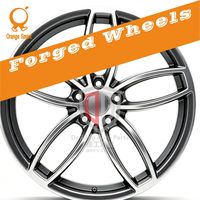 Jantes forgées à 5 doubles rayons usinées couleur bronze métallisé 19-23 pouces PCD personnalisé pour voitures de course Porsche BMW Audi