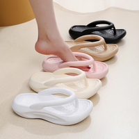 Sandales de plage d'été pour femmes antidérapant semelle épaisse maison maison extérieur doux EVA femmes diapositives tongs personnalisées tongs pour femmes