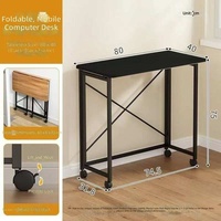 Bureau de direction moderne économique extensible en fer avec plateau en bois, fixation murale, usage commercial, maison, bureau, villas Meida MD-BGZ04