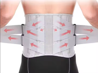 Ceinture élastique respirante du fabricant, double traction, soutien lombaire, quatre séjours pour hernie discale, sciatique, protection