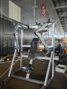 SM HM Top Ending Iso Lateral Wide <span class=keywords><strong>Lat</strong></span> Pulldown Machine con pierna Restain Bar Plate Loaded Gym Fitness Equipment - Product Image 5