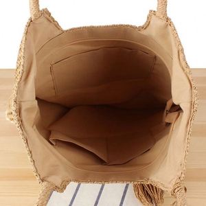 Wholesale Summer <b>Beach</b> Travel Tote <b>Bag</b> <b>Large</b> Capacity Handbag Women's Paper Straw <b>Bag</b> - Product Image 6