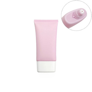 80g 80ml Frosted Pink Plastic Squeeze Cosmetic Tube <b>Sunscreen</b> Facial Cleanser Empty Tube Electroplated Gold Silver Screw Cap - Product Image 5