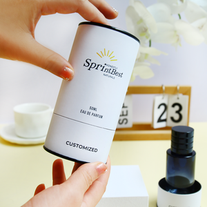 Impression personnalisée Huiles essentielles cosmétiques de luxe pour les soins de la peau Eyeliner Boîte d'emballage en tube de papier rond en carton - Product Image 1