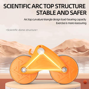 Rullo per Esercizi Addominali da Bodybuilding con Ritorno Automatico, Doppio Supporto per Gomiti, Pieghevole, in ABS PP TPR, Attrezzatura da Palestra - Product Image 6