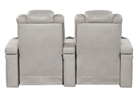 Leder-Elektrisches Relaxsofa-Set, Heimkino-Möbel, Kinosessel mit elektrisch verstellbarer Funktion