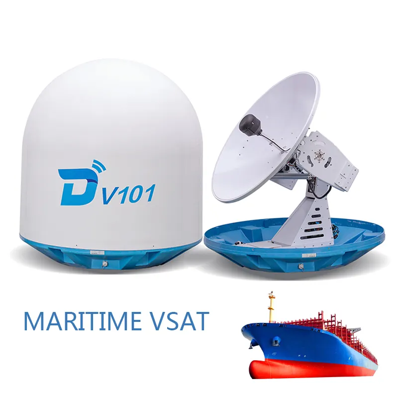 Ditel v101 antena de satélite sem fio, antena portátil sólida de 105cm vsat