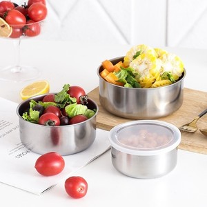 5 pièces en acier inoxydable boîte à lunch au micro-ondes <span class=keywords><strong>accessoires</strong></span> de cuisine frais pour pique-nique stockage des aliments conteneurs de stockage en métal - Product Image 3