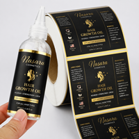 Étiquettes personnalisées pour flacons compte-gouttes, autocollants adhésifs avec logo, vinyle PVC imperméable pour huiles capillaires et emballages cosmétiques