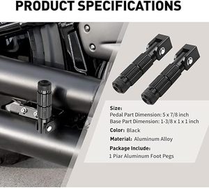 Nouvelles repose-pieds pliables universelles en aluminium pour <span class=keywords><strong>moto</strong></span> Yamaha, remplacement de la fixation du repose-pied - Product Image 6
