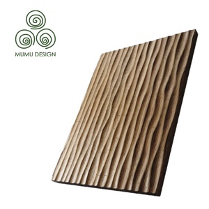 Panneau mural 3D de revêtement en bois, 100 pièces, cosmétique moderne, solide, pour l'extérieur - Product Image 1